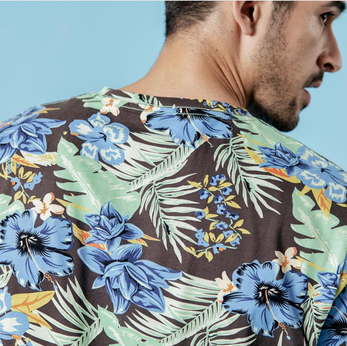 Round Neck All Over Print T-Shirt