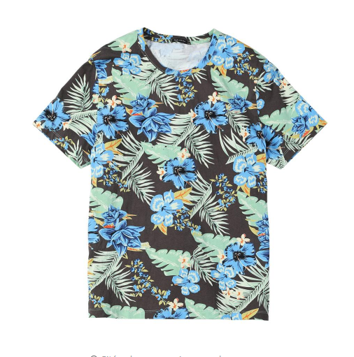 Round Neck All Over Print T-Shirt