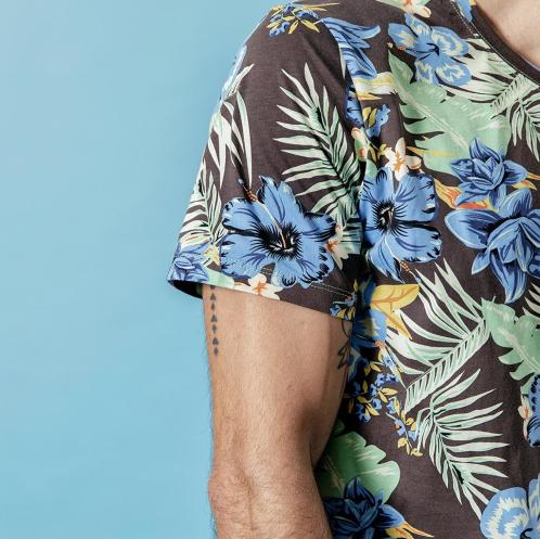 Round Neck All Over Print T-Shirt